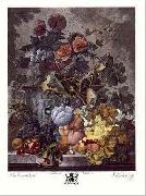 Jan van Huysum Still Life with Fruit and Flowers Norge oil painting reproduction